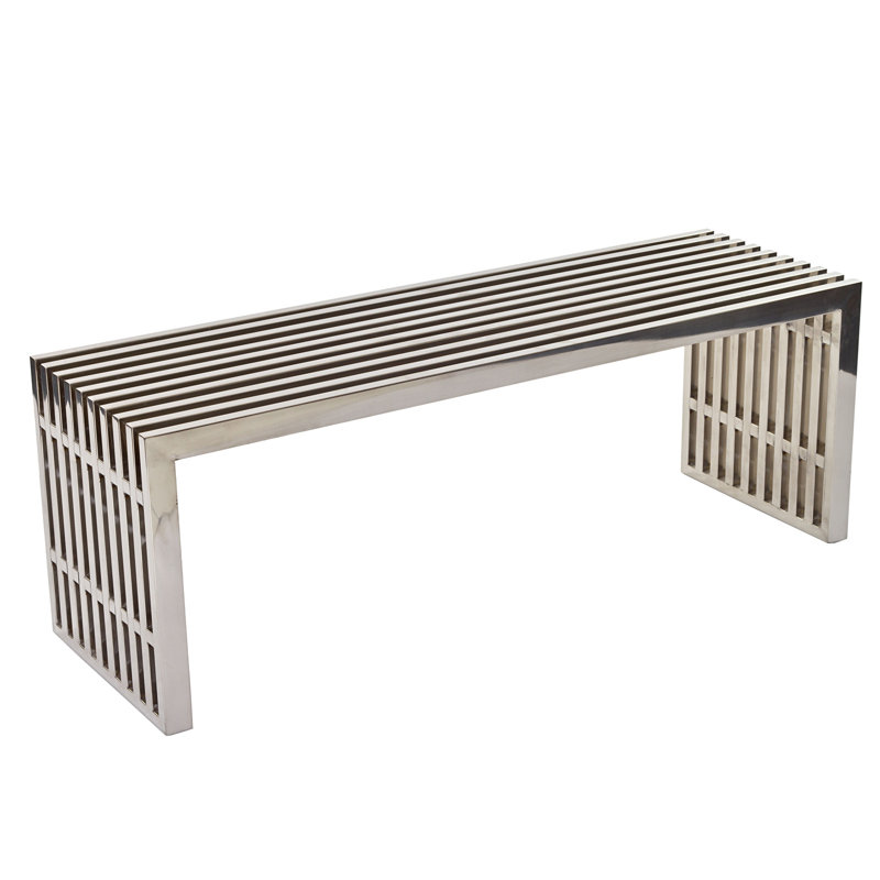 Wade Logan Gunnar Stainless Steel Bench & Reviews Wayfair